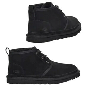 UGG NEUMEL black suede lace-up ankle boots best seller classic comfy Women's 7